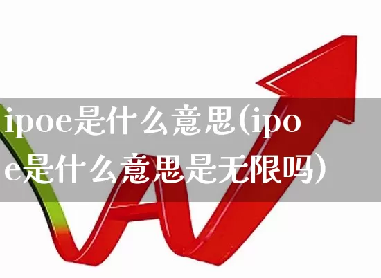 ipoe是什么意思(ipoe是什么意思是无限吗)_https://www.wanyuyiyao.com_科创板_第1张