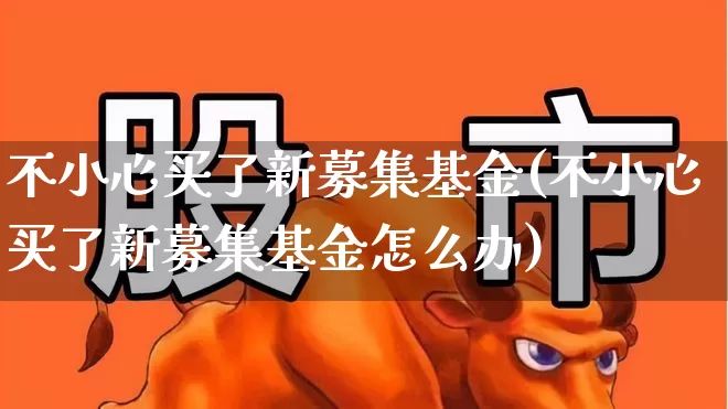 不小心买了新募集基金(不小心买了新募集基金怎么办)_https://www.wanyuyiyao.com_科创板_第1张
