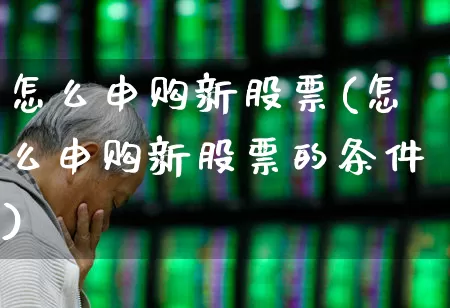 怎么申购新股票(怎么申购新股票的条件)_https://www.wanyuyiyao.com_科创板_第1张