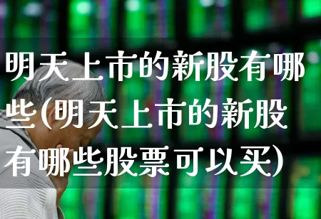 明天上市的新股有哪些(明天上市的新股有哪些股票可以买)_https://www.wanyuyiyao.com_上交所_第1张