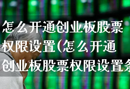 怎么开通创业板股票权限设置(怎么开通创业板股票权限设置条件)_https://www.wanyuyiyao.com_上交所_第1张