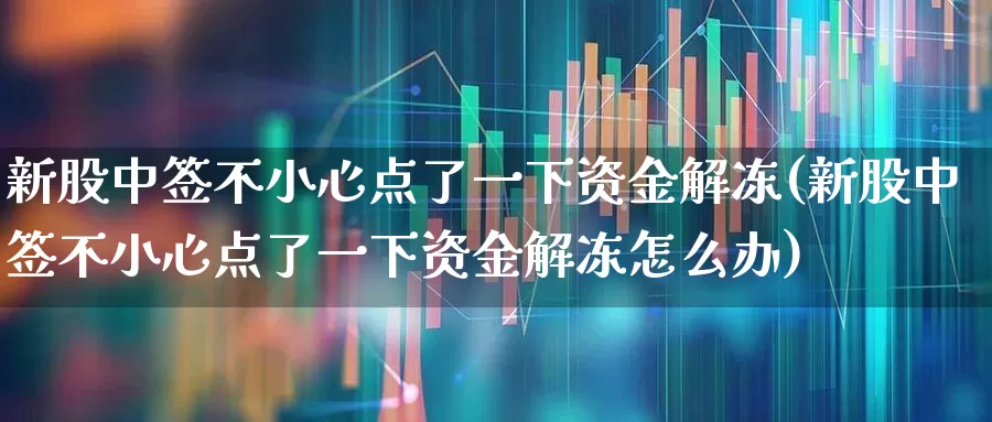 新股中签不小心点了一下资金解冻(新股中签不小心点了一下资金解冻怎么办)_https://www.wanyuyiyao.com_北交所_第1张