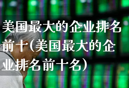 美国最大的企业排名前十(美国最大的企业排名前十名)_https://www.wanyuyiyao.com_上交所_第1张