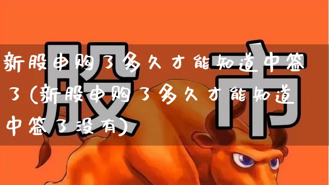 新股申购了多久才能知道中签了(新股申购了多久才能知道中签了没有)_https://www.wanyuyiyao.com_北交所_第1张