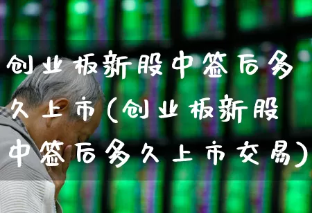 创业板新股中签后多久上市(创业板新股中签后多久上市交易)_https://www.wanyuyiyao.com_科创板_第1张