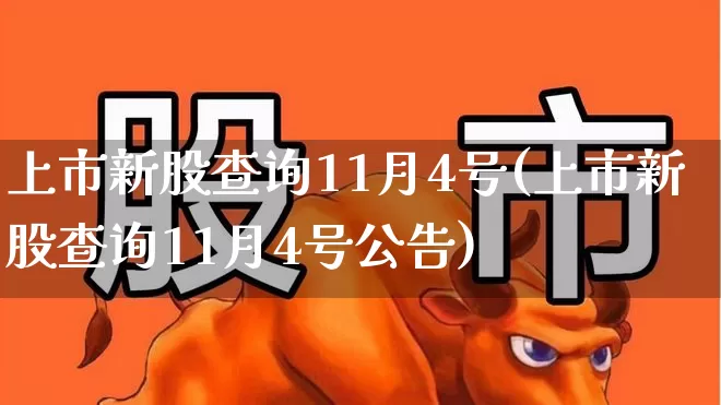 上市新股查询11月4号(上市新股查询11月4号公告)_https://www.wanyuyiyao.com_深交所_第1张