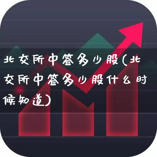 北交所中签多少股(北交所中签多少股什么时候知道)_https://www.wanyuyiyao.com_北交所_第1张