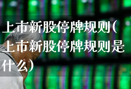 上市新股停牌规则(上市新股停牌规则是什么)_https://www.wanyuyiyao.com_北交所_第1张
