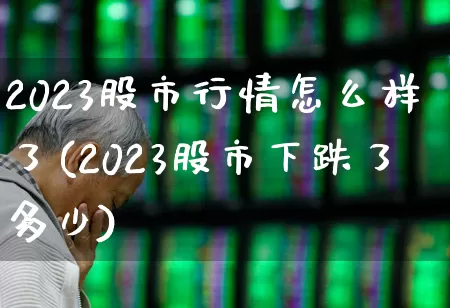 2023股市行情怎么样了(2023股市下跌了多少)_https://www.wanyuyiyao.com_创业板_第1张