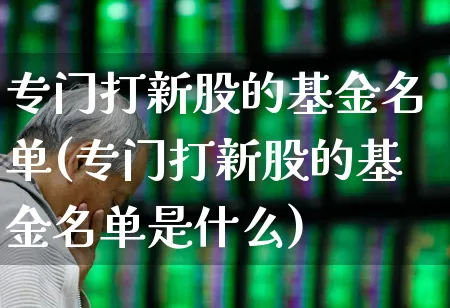 专门打新股的基金名单(专门打新股的基金名单是什么)_https://www.wanyuyiyao.com_深交所_第1张