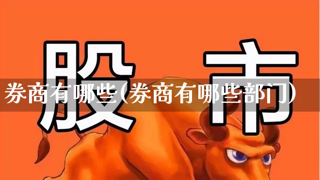 券商有哪些(券商有哪些部门)_https://www.wanyuyiyao.com_深交所_第1张