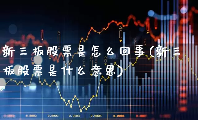 新三板股票是怎么回事(新三板股票是什么意思)_https://www.wanyuyiyao.com_上交所_第1张