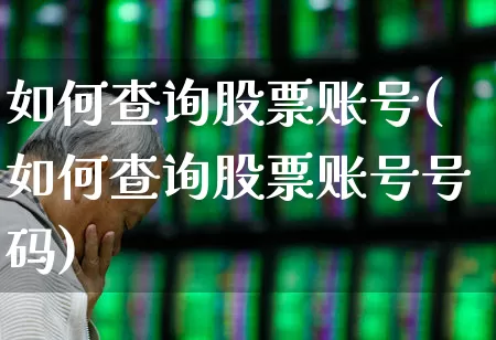 如何查询股票账号(如何查询股票账号号码)_https://www.wanyuyiyao.com_科创板_第1张