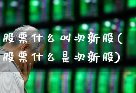 股票什么叫次新股(股票什么是次新股)_https://www.wanyuyiyao.com_上交所_第1张