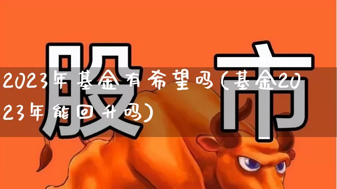 2023年基金有希望吗(基金2023年能回升吗)_https://www.wanyuyiyao.com_上交所_第1张