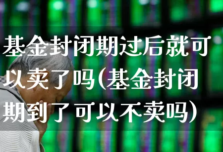 基金封闭期过后就可以卖了吗(基金封闭期到了可以不卖吗)_https://www.wanyuyiyao.com_科创板_第1张